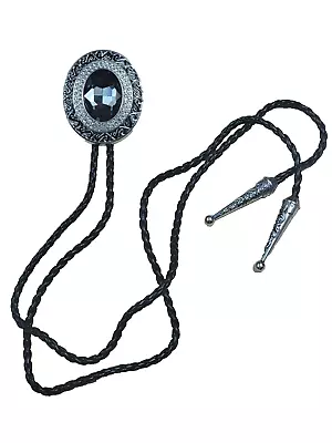 Black Bolo Tie For Men Native American Western Cowboy Bolo Tie-Cowboy Clothes • $12.37