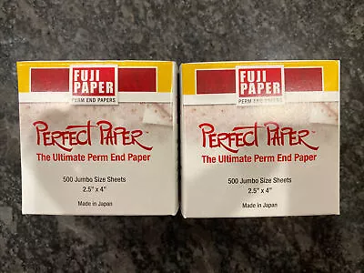$12.99 • Buy 2-Fuji Paper The Ultimate Perm End Paper Contains 500 Jumbo Size Sheets