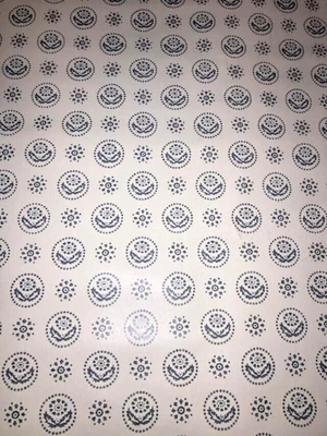 £49.15 • Buy VTG 1940's 1950's  WALLPAPER Simple Country Blue Style 28' L X 20.5 W