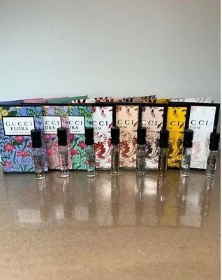 Gucci Bloom & Flora Perfume Collection For Women Sample Spray 8Pc Set Nice Gift! • $33.95