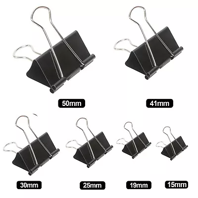 £0.99 • Buy Bulldog Foldback Clips Metal Paper Binder Grip - 19mm, 25mm, 30mm, 41mm, 50mm