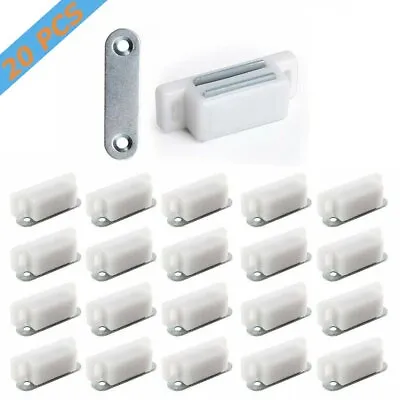 20Pcs Magnetic Door Catch Latch For Kitchen Cabinet Bookcase Cupboard Wardrobe • £4.99