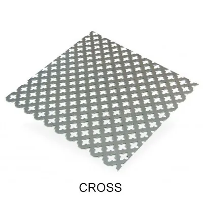 £24.99 • Buy Steel Perforated Sheet (Cross, Clover, Square And Round Designs) 500mm To 1000mm