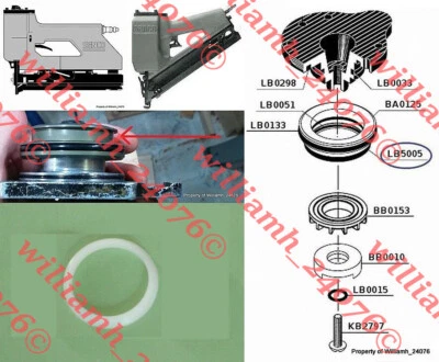 $12 • Buy Senco Finish  Nailer Parts M1 M2 M3 SFN2 SC1 SC2 Firing Valve Seal LB5005