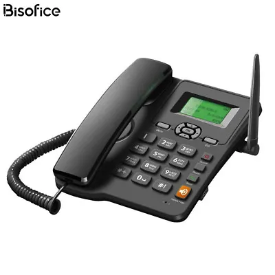 Bisofice Wireless GSM Desktop Telephone Dual SIM Card 2G Fixed For House Office • $31.99