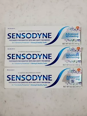 $20.95 • Buy 3 PACK 6.5 Ounce Oz SENSODYNE Pronamel Advanced Whitening Toothpaste