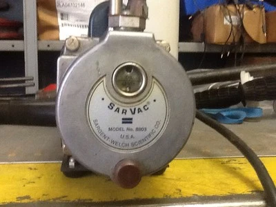 $175 • Buy Sarvac Vaccum Pump. Model 8803
