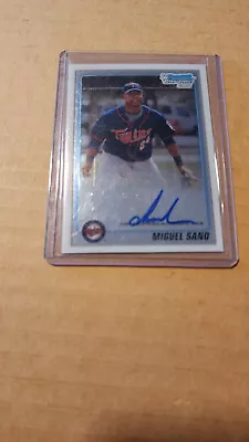 Miguel Sano 2010 Bowman Chrome Prospect Auto Autograph • $10