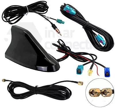 Shark Fin DAB Car Aerial FM GPS Roof Mount Antenna CT27UV83 AUTODAB Digital SMA • £89.90