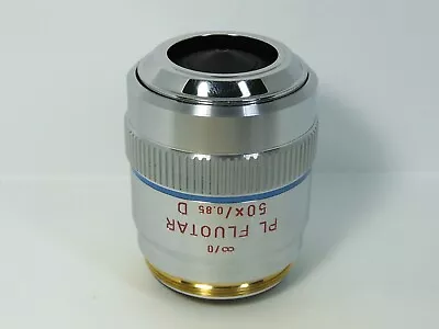 $230 • Buy LEITZ PL FLUOTAR 50x / 0.85 D Microscope Objective Lens