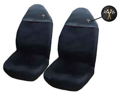 2 Black Car Seat Covers UNIVERSAL PAIR Fits VOLVO XC40 XC60 XC70 XC90 ETC • $16.16