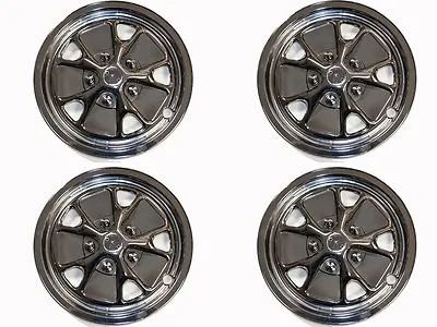 Mustang Hubcap Styled Steel Replica Set Of 4 1964 1/2 1965 1966 1967 Scott Drake • $170.95