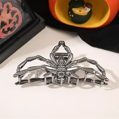 Women/Girl Halloween Hair Clip Metal Spider Hair Claw Irregular Ponytail Hairpin • $3.39