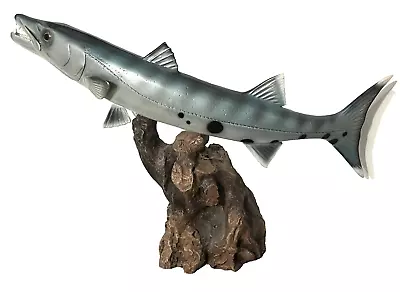 Vintage Barracuda Sculpture Statue Mount Figure Fiberglass / Resin 20  Long • $147