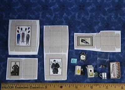 Value LOT Dollhouse Miniature Gentleman Dressing Room Bedroom Items Man 1:12 D* • $20.99