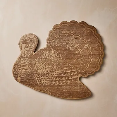 NEW!! John Derian X Target Turkey Serving Board With Etched Acacia Sold Out Ever • £46.56