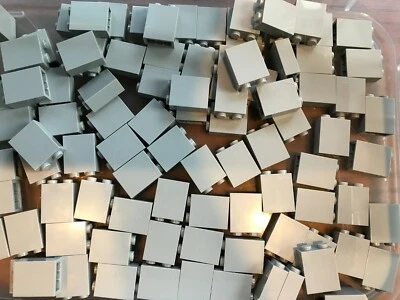 $3.99 • Buy LEGO PARTS- NEW- #3245c-LIGHT BLUISH GREY-BRICK-1 X 2 X 2 -25 PIECES