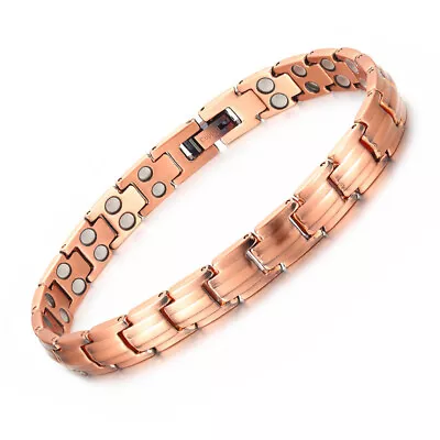 Slim Pure Copper Magnetic Bracelet Women Arthritis Pain Relief Energy Anklet Man • $69.85