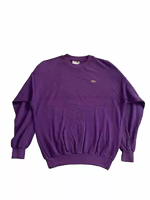 Vintage Purple Lacoste Chemise Jumper Unisex • $40