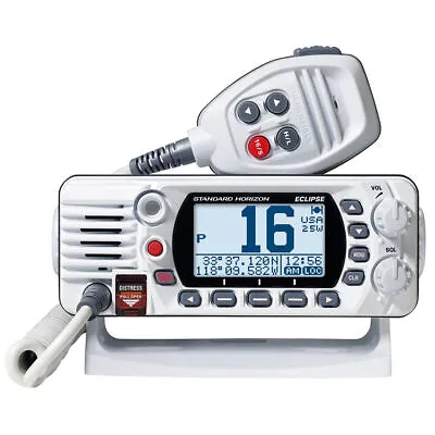 Standard Horizon White VHF Marine Boat Radio GX1400 Eclipse Series Digital NEW • $165