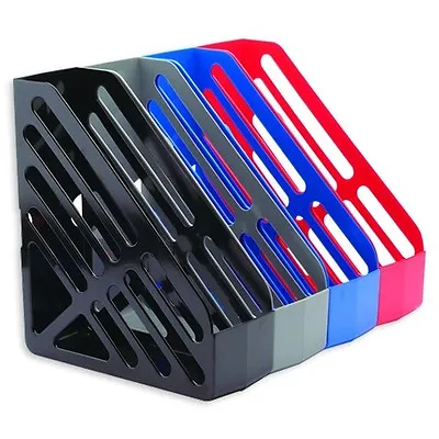 Magazine File Rack Plastic In Various Colours • £7.94