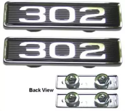 1969 Mustang 302 Hood Scoop Emblems Pair • $49.95