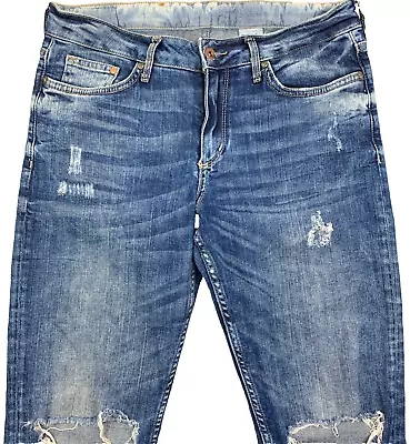 &Denim By H&M Women's Jeans Size 27 / 32  Distressed Boyfriend Blue Denim • $14.96