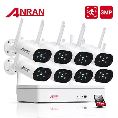 ANRAN 3MP 8CH NVR Security Camera CCTV System 2TB Night Vision 2-Way Audio  • $559.99