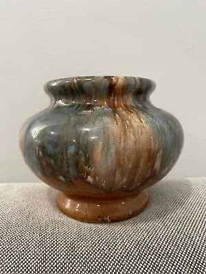 Antique Early Brush McCoy Arts & Crafts / Mission Drip Glaze Studio Pottery Vase • $99