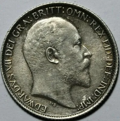1906 Edward VII Silver Sixpence • £30