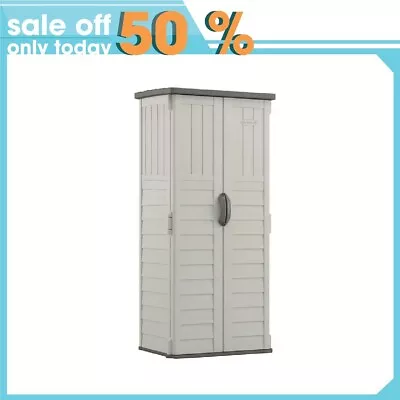 Suncast BMS1250 22 Cu. Ft. Resin Versatile Vertical Storage Shed • $197.10