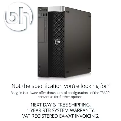£96 • Buy Dell T3600 Server Workstation: Intel Xeon E5-2640 V1 6-core CPU, 32GB DDR3 RAM