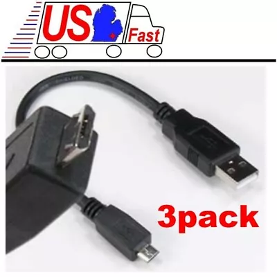 Lot3pk 8 Inch Short USB Micro 5pin Digital Phone/Charger/Sync Cable/Cord/Wire 6  • $7.99