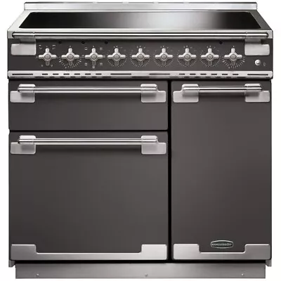 Rangemaster Elise ELS90EISL Slate / Brushed Chrome 90cm Induction Range Cooke... • £3559.99