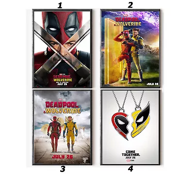 Deadpool And Wolverine Movie 2024 Poster Deadpool & Wolverine Movie Poster • $8.98
