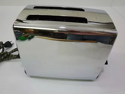 Vintage MCM Hamilton Beach 3T Chrome Toaster Clean & WORKING USA Made  • $44.99