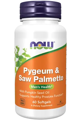 $35.90 • Buy Now Foods - Pygeum & Saw Palmetto, 60 Softgels, Mens Health, Healthy Prostate