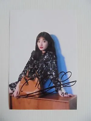 Suzy Bae Miss A 4x6 Photo Korean Actress KPOP Autograph Signed USA Seller 26 • $14.99