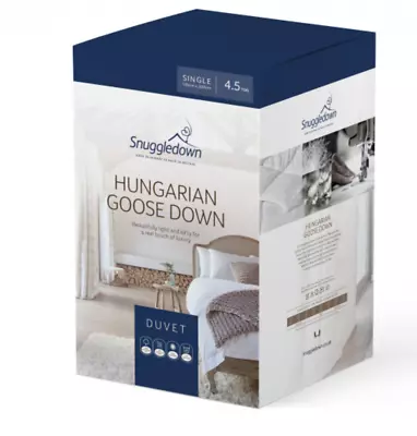 Snuggledown Hungarian Goose Down Single Duvet 4.5 Tog All Year Round Duvet • £72.75