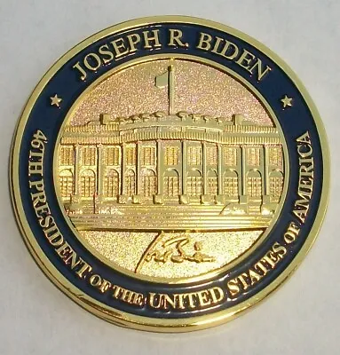 Joe Biden US President Coin Challenge Coin White House POTUS 46 Medallion • $14.95