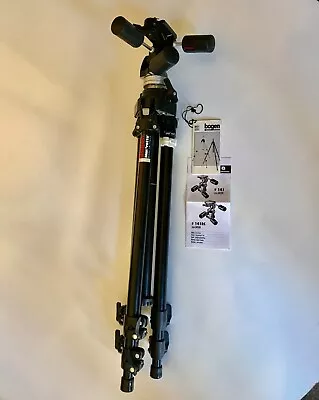 Bogen Manfrotto 3021 Tripod With 3030 3-Way Pan/Tilt Head Made In Italy • $175