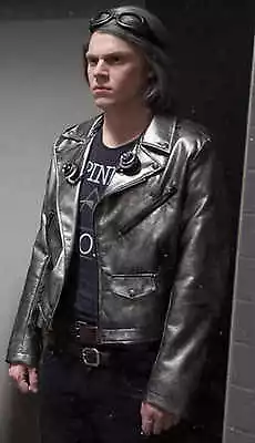$69.99 • Buy Xmen Apocalypse Evan Peters Quick Silver Leather Jacket