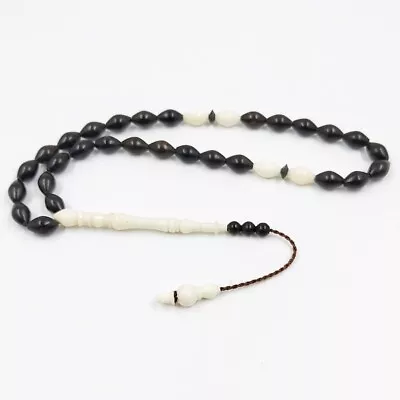 Tasbih Natural Ibex Horns Beads With Camel Bone Emamu Muslim 33 Prayer Beads • $24.48