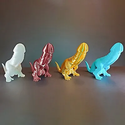 Adult Spoof Chameleon Statue Resin Crafts Decoration Study Dinosaur Parody • $30.55