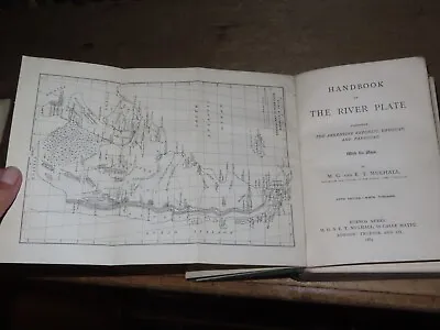 £99.99 • Buy 1885 Handbook Of The River Plate By Mulhall Argentina Uruguay Paraguay 6 Maps *