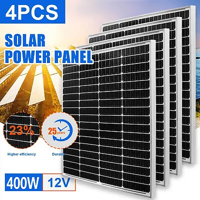 $159.99 • Buy 1600W Solar Panel Kit 100A 12V Battery Charger W/ Controller Caravan Boat RV Car