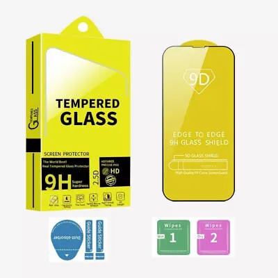 Tempered Glass Screen Protector For IPhone 14 13 12 11 Pro Max X XR 8 9H Hard • £4.95