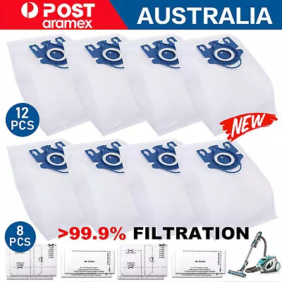 12x Vacuum Cleaner Bags For Miele 3D GN COMPLETE C2 C3 S2 S5 S8 S5211 Models OZ • $22.65