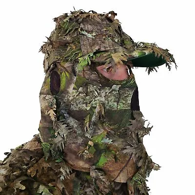 NWTF Mossy Oak Obsession Leafy Camo Hat With Front Face Mask (OSFM Adjustable) • $38.95