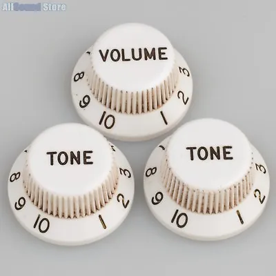 Master Relic 50's AGED WHITE 'Bakelite' Knobs For Fender® Stratocaster® Strat • $84.91